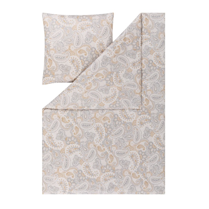 Estella Mako Interlock Jersey ágyneműgarnitúra, 160x200cm, 3 részes, 100% pamut, bolyhosodásálló, többszínű