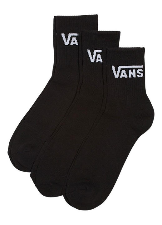 Sosete barbati, Vans, set 3 perechi, negru, marime 42.5-47 EU