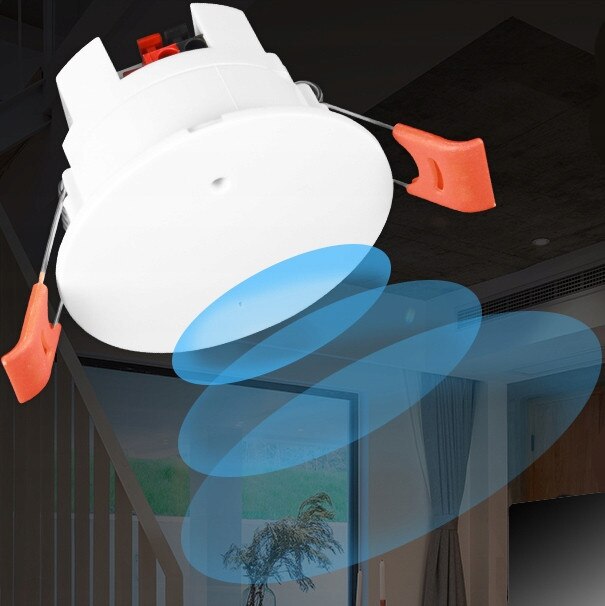 Senzor de prezenta cu microunde de tavan ZigBee, RTX, 230V, montare pe ...