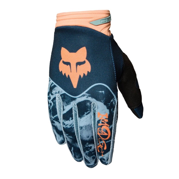 Manusi motocross Fox 180 Image Print, albastru galaxie, marime L