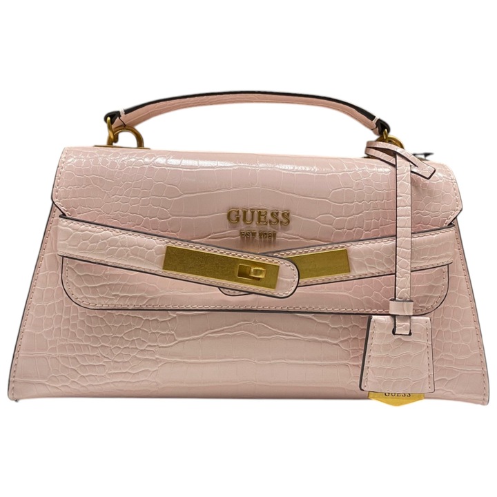 Geanta Guess, Enisa, Polyurethane, Textile Bag, Powder Pink, CA842120, Pentru femei, 29 x 16.5 x 11 cm