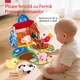 Бебешки играчки, Интерактивна играчка за бебета, YSBER®, 0-3 Монтесори играчки, Изненадващ хамбар с пълнени фермерски животни, набръчкана хартия, огледало, за рожден ден на бебета и малки деца, Многоцветен
