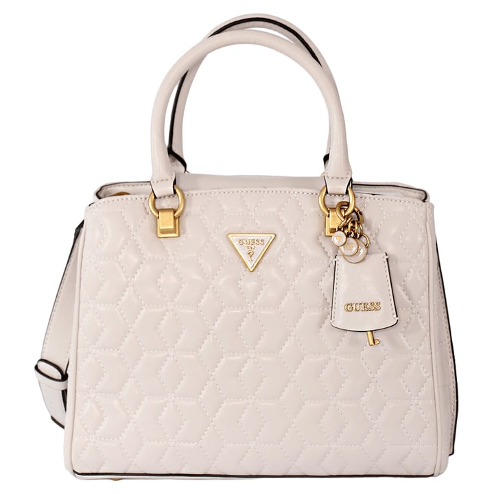 Geanta Guess, Elenia Girlfriend, Textile Bag, Stone, Pentru femei