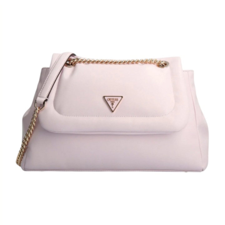 Geanta Guess, Sharma, Synthetic Fabric, Textile Bag, Lilac, VG840119, Pentru femei