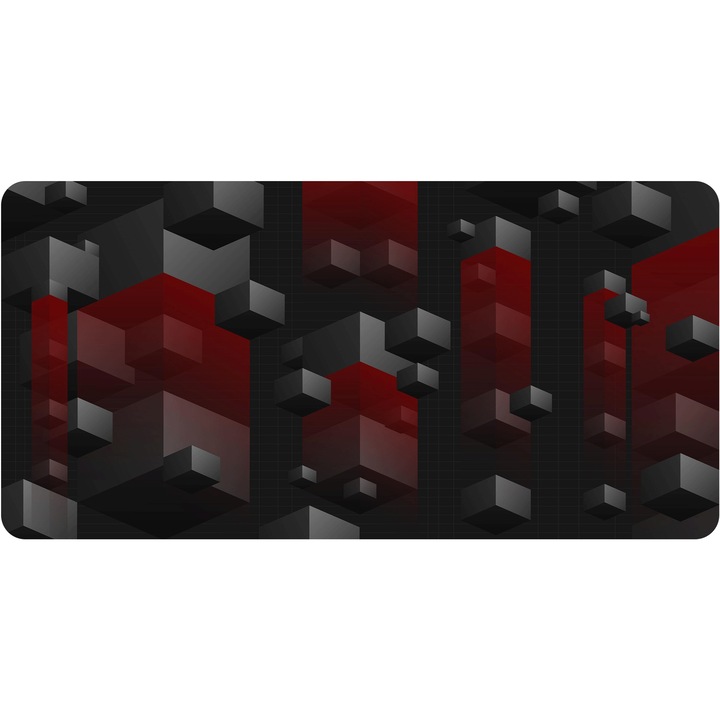 Mousepad Deskmat Geometric shapes model 3 700x350x2mm margini drepte necusute Oktane
