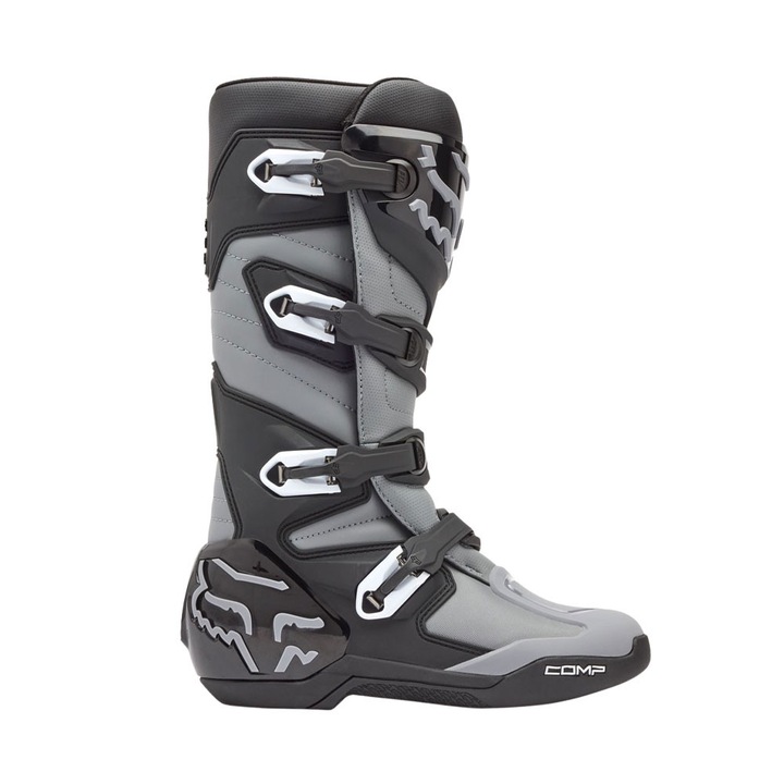 Ghete motocross Fox Racing Comp Core, negru/gri, marimea 44.5