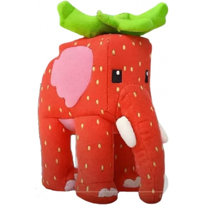 Jucarie de plus, AjieQaQ, Brainrot, 25cm, rosie, material premium