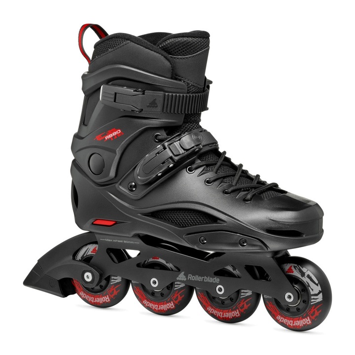 Role Rollerblade RB 80, 80mm, 42 EU, cu captuseala ampla, cadru din aluminiu