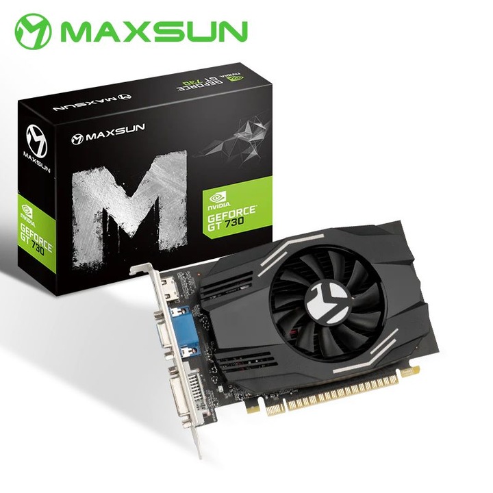 Placa video Maxsun GeForce GT 730, 2GB DDR3, 128bit, 700MHz, 1xDVI, 1xHDMI