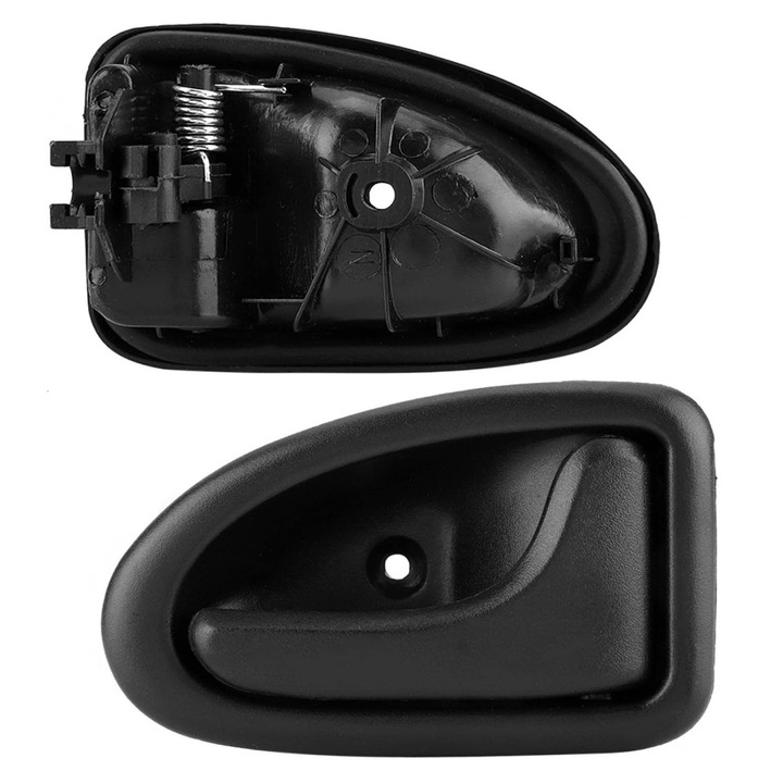 Maner usa interior dreapta Renault Clio II, 1998-2001, neagra/gri