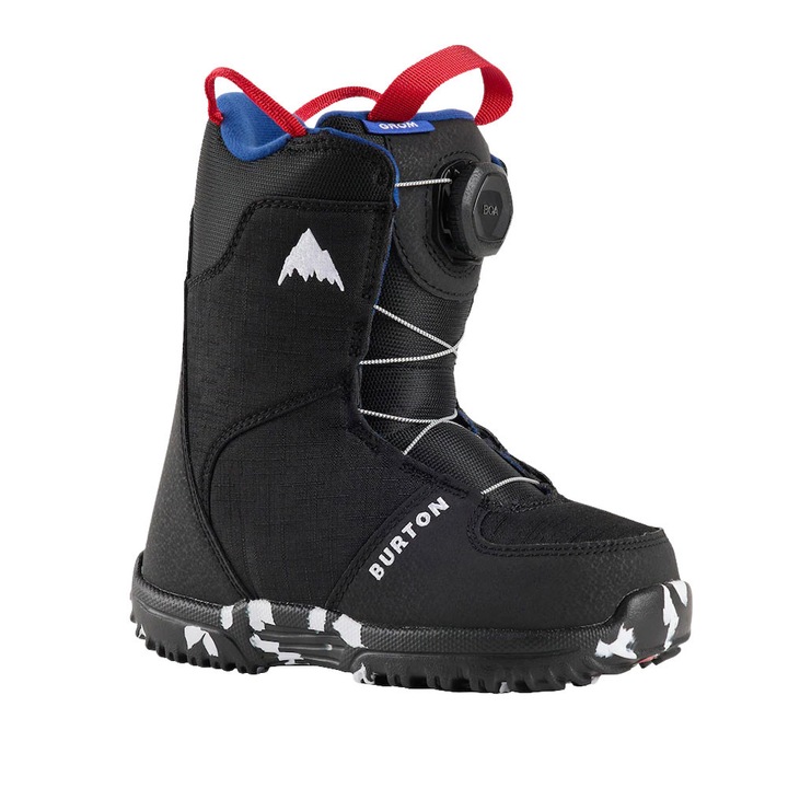 Детски сноуборд обувки Burton Grom BOA, черни, 29 EU, система Room-To-Grow, изолация 3M Thinsulate