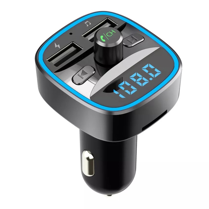 Modulator FM auto Comari® DriveLink Plus, Bluetooth, USB si SD Card, iluminare ambientala LED, apeluri hands-free