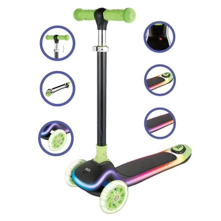 Trotineta Neagra cu LED