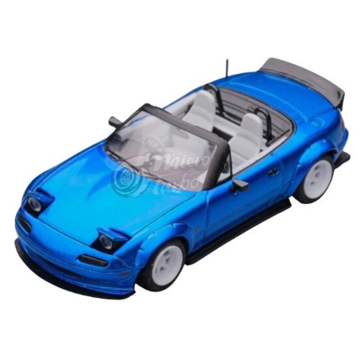 Mazda Mx5-rb Custom Kék 1:64 Micro Turbo autómodell