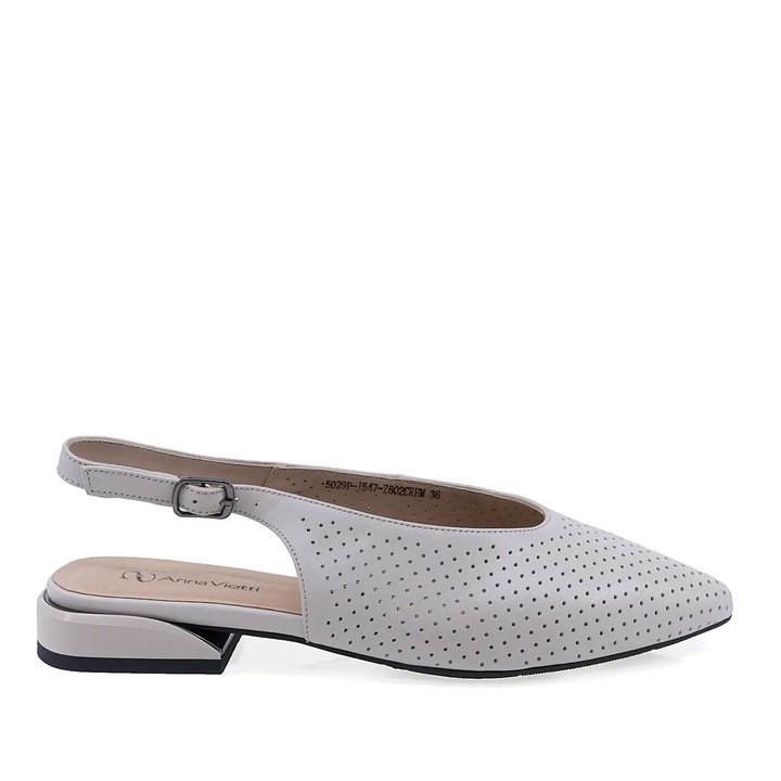 Pantofi dama, Anna Viotti, D105-5029P-J547-Z802, Crem