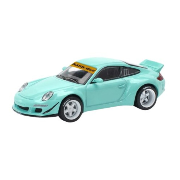 Porsche Rwb 997 Tiffany Blue 1:64 Pop Race autómodell (PR640237)