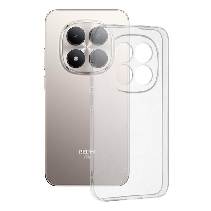 Husa Soft Tpu compatibila cu Xiaomi Redmi Note 15 Pro 5G, Transparent