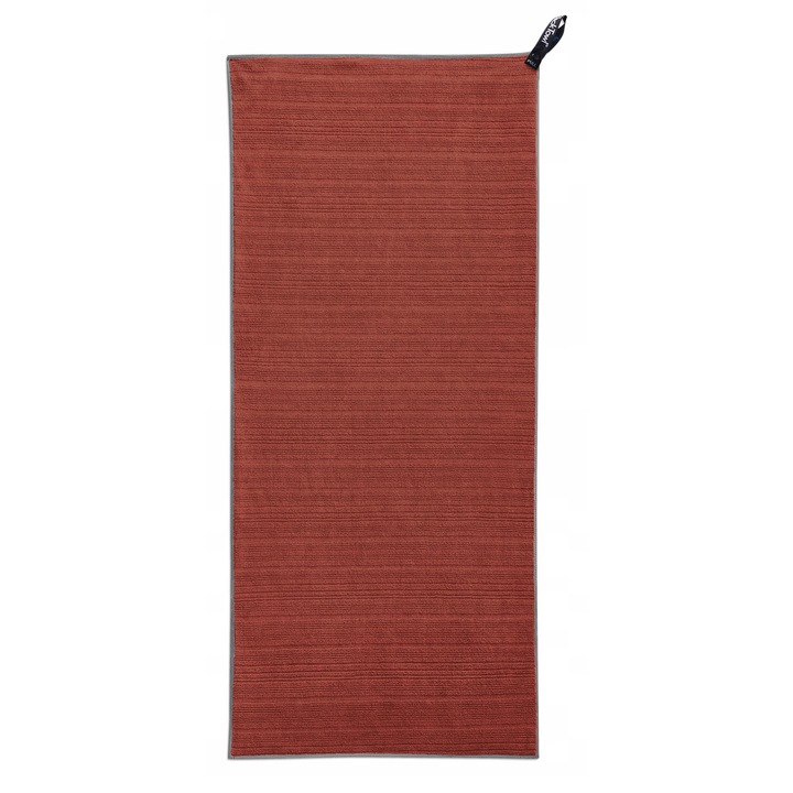 Prosop rapid de uscare PackTowl Luxe Body, terracotta, antibacterian, din materiale reciclate