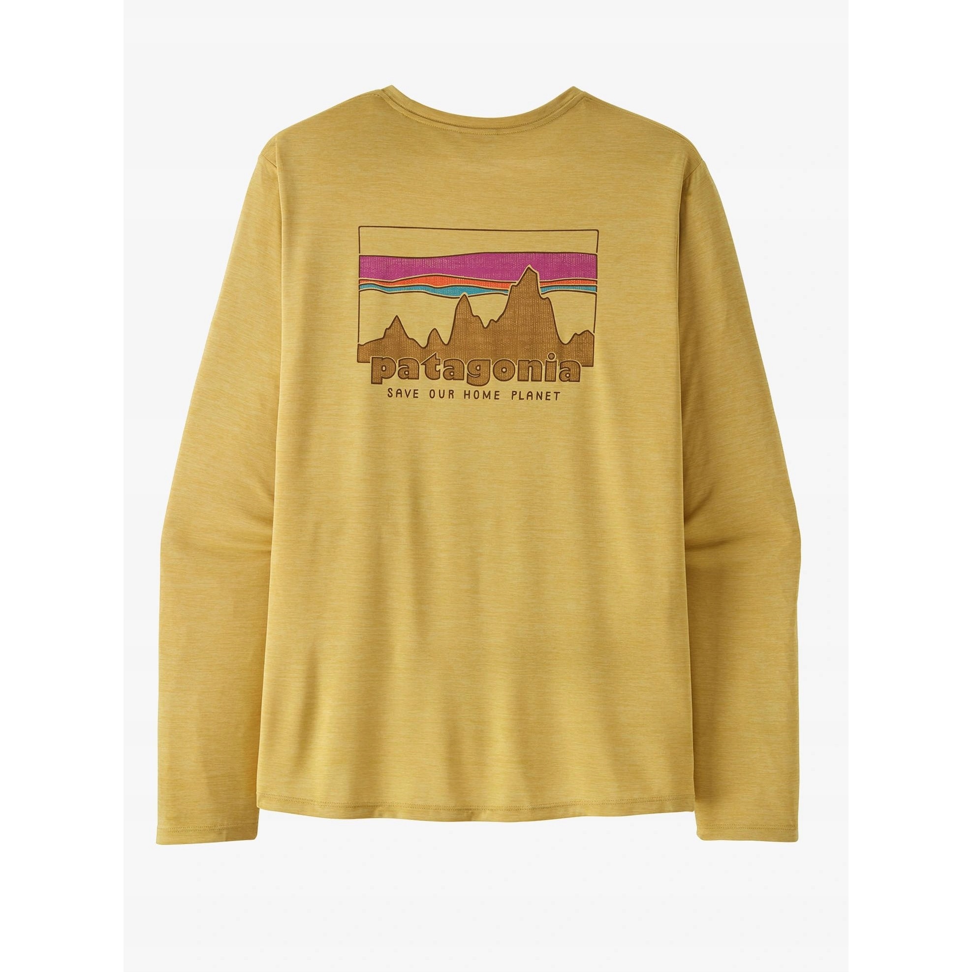 Bluza sport Patagonia L/S Cap Cool Daily Shirt 73 Skyline, galben