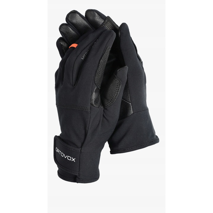 Ortovox Tour Light Glove sportkesztyű, fekete, M-es, kecskebőr betétekkel, szél- és nedvességálló