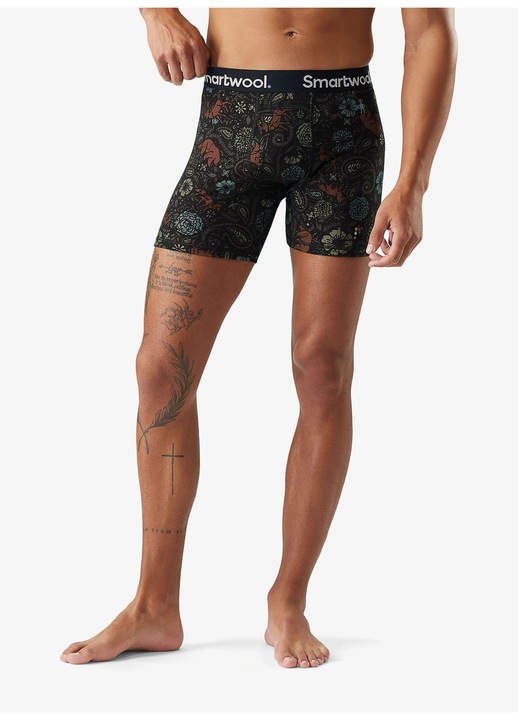 Smartwool termoaktív boxeralsó, Merino Print modell, merinó anyag