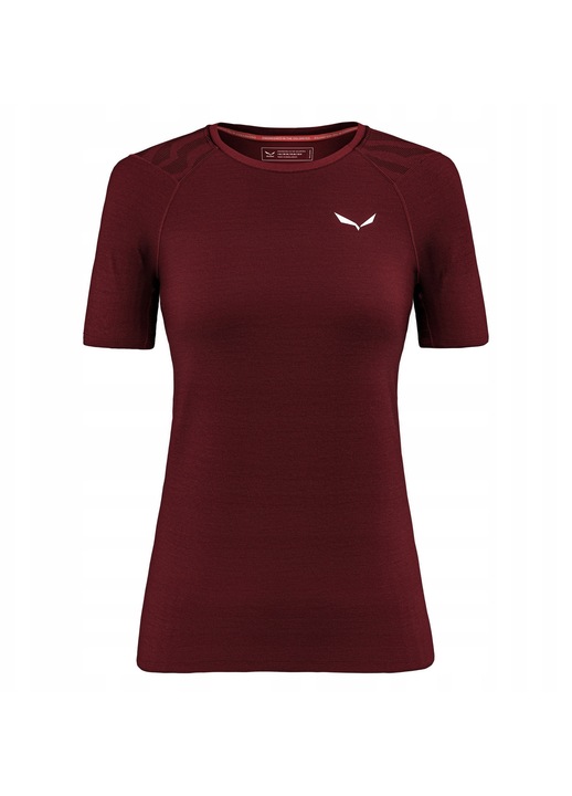 Tricou dama 0000028208_1571, Salewa, Visiniu, Lana/Poliamida
