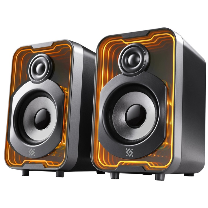 Boxe PC Defender Solar 11, 2.0, Bluetooth 5.3, USB, negru, 10W