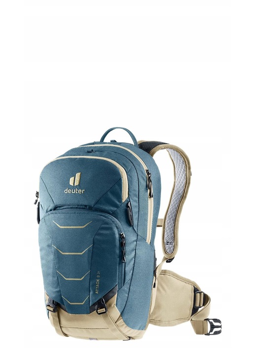 Deuter Attack 8 JR kerékpáros hátizsák, atlantic/desert, 145-170 cm, hátvédővel, vízálló