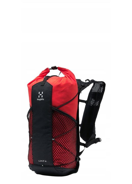 Haglofs L.I.M ZT 14 túra hátizsák, 14L, fekete/piros, 2 Hydroflask kulaccsal