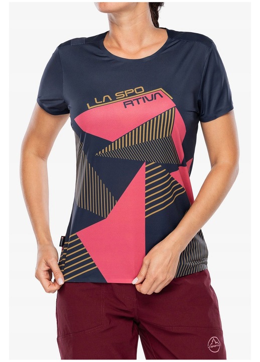 Tricou sport dama La Sportiva Comp T-Shirt, uscare rapida, antibacterian, bleumarin, XS INTL
