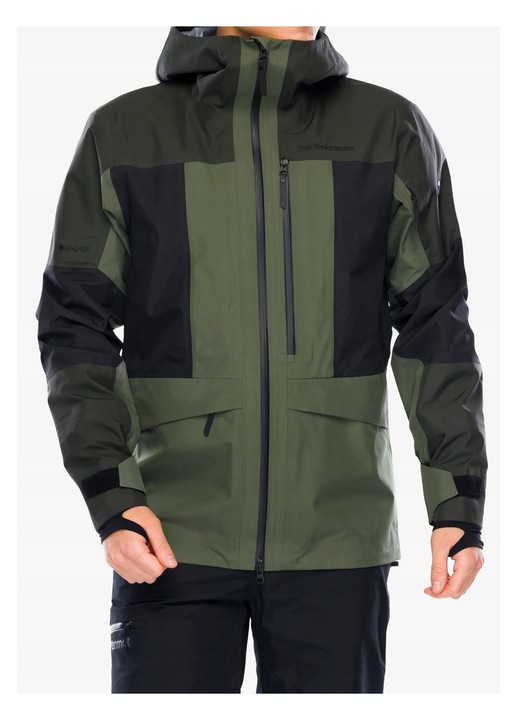 Geaca de ski Peak Performance, Gravity, GORE-TEX, 3 straturi, verde masliniu, barbati, S INTL