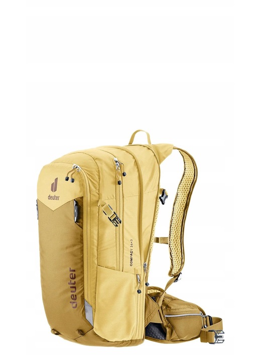 Deuter Compact 14+3 hátizsák, 14-17L, savanna/dune, Airstripes szellőzőrendszerrel, 3L ivózsák rekesz, vízálló