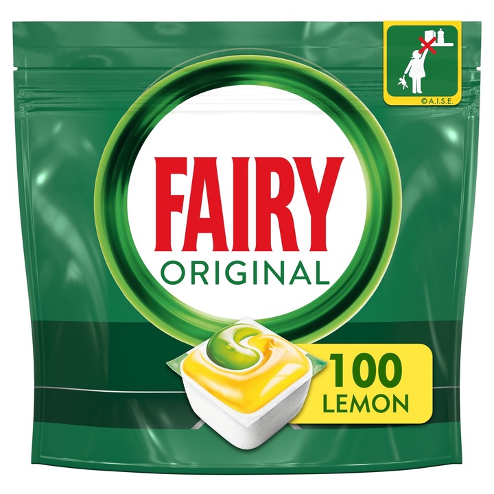 Fairy All In One mosogatógép kapszula, 200 darab, citrom illattal, hatékony a zsír ellen