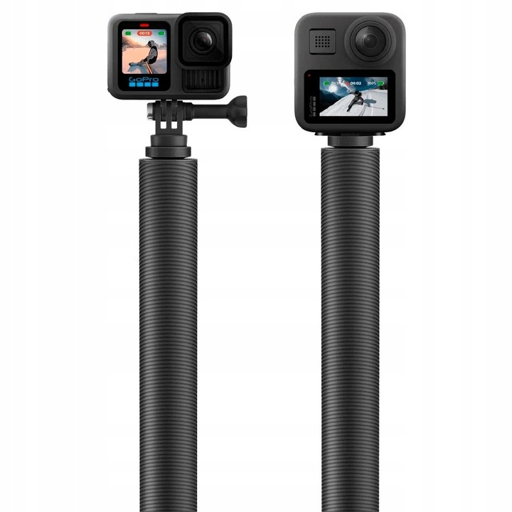 2,7m-es szénszálas teleszkópos állvány, GoPro adapter, könnyű, ergonomikus