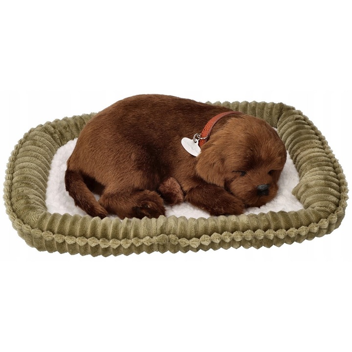 Jucarie de plus, Labrador, interactiv, respirabil, 24x20x7,5cm, set complet cu accesorii