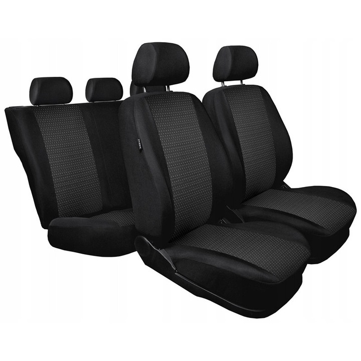 Huse auto Auto-dekor PRACTIC set 2 huse pentru scaunele din fata, 1 husa pentru bancheta din spate, 1 husa pentru spatarul banchetei, 5 huse pentru headrest, negru, universal