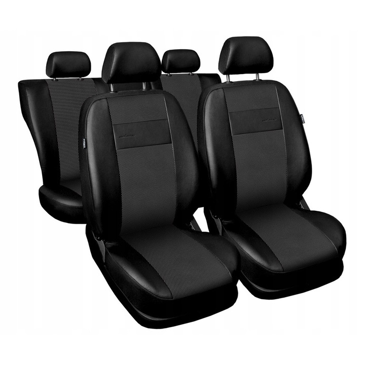 Huse auto, Auto-Dekor, Exclusive E2, eko piele, set 7 piese, universal