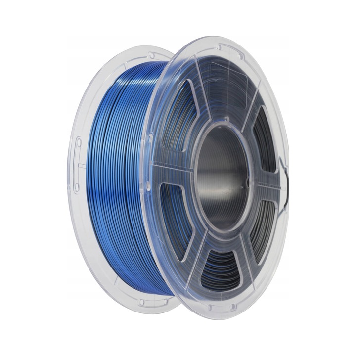 Filament 3D SUNLU SILK PLA+ 1.75mm 1kg DUAL Color Black Blue, multicolor
