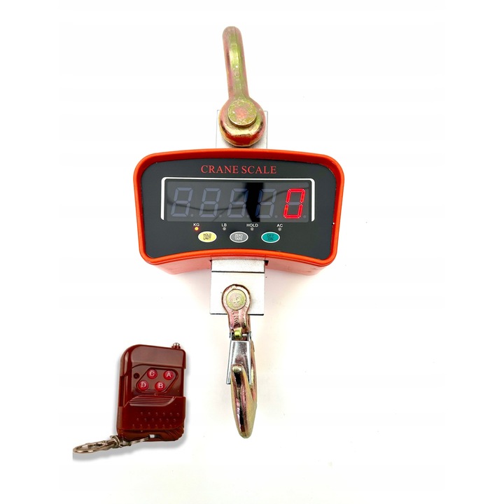 Cantar electronic suspendat, 3000kg, constructie solida, display LCD, 12kg, multicolor