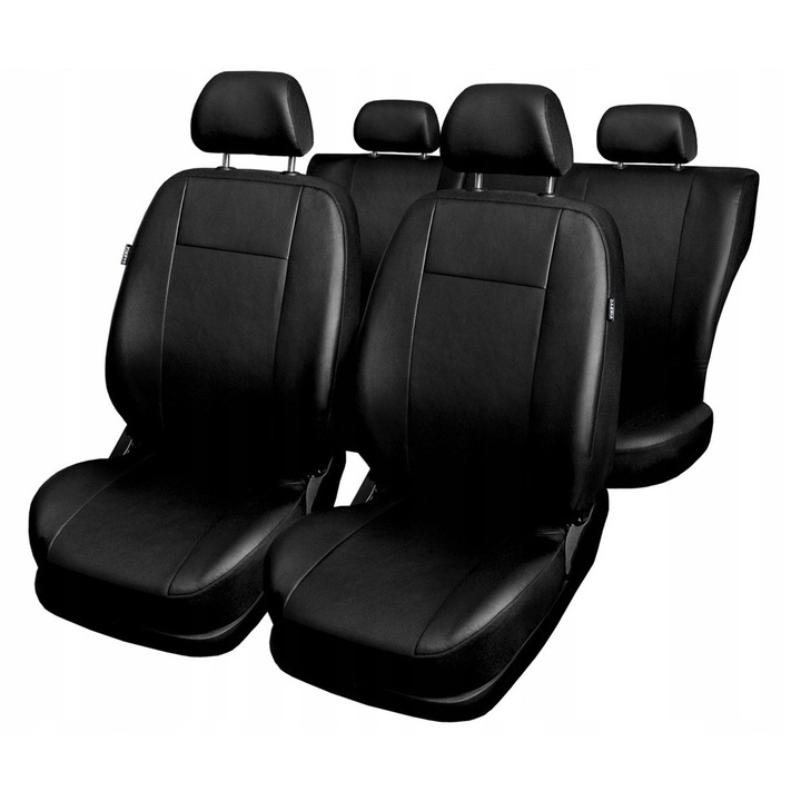 Huse auto, Auto-Dekor, COMFORT, eko-piele, set complet, negru