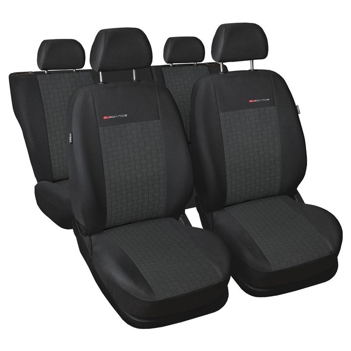 Huse auto Auto-dekor set pentru Ford Fiesta VII 2008-2017, din velur, 2+3 locuri, culoare: multicolor