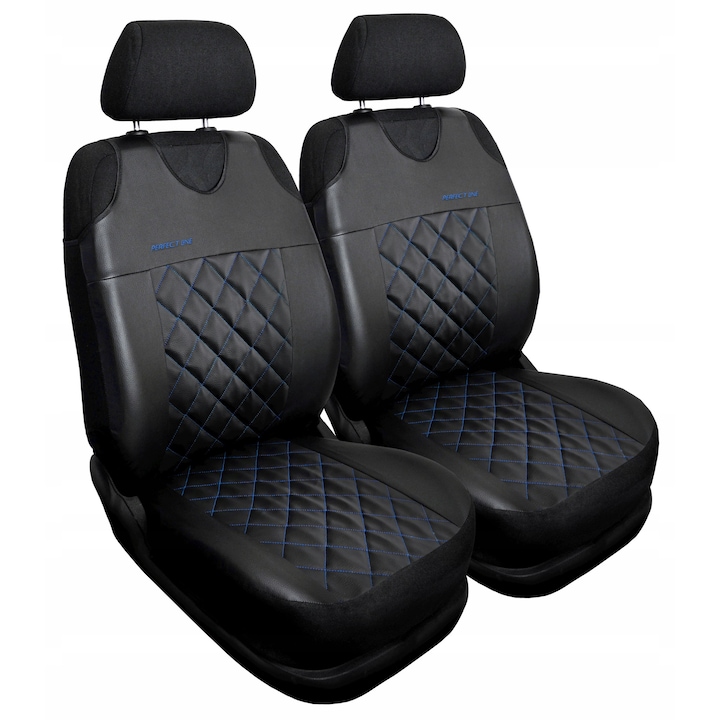 Huse auto, Opel Antara, set 2 bucati, negru, material sintetic