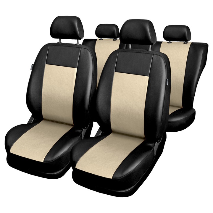 Huse auto Auto-dekor set pentru Chrysler PT Cruiser 2000-2010, bej, din piele artificiala