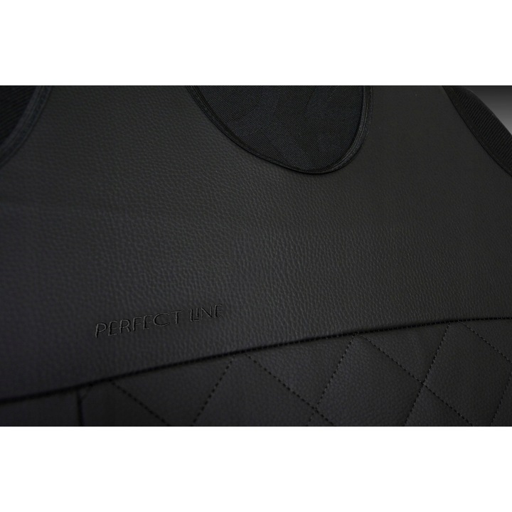 Huse auto, Auto-dekor, PERFECT LINE, set 2 bucati, negru, pentru Ford Transit Connect I, II, III, IV (2009-....)