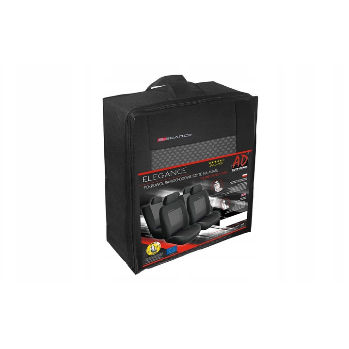 Huse auto Auto-dekor set pentru Audi A4 B8 S-Line, material velur, cu airbag, 2008-2015