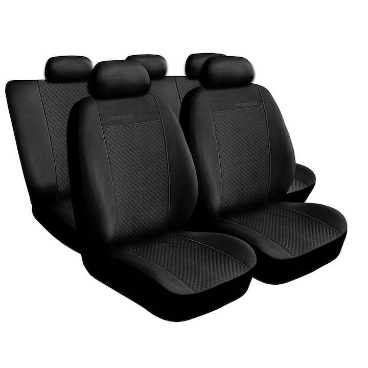 Huse auto universale Auto-dekor pentru Ford Puma (1997-2002), negru, material din microfibra, sistem VARIO+