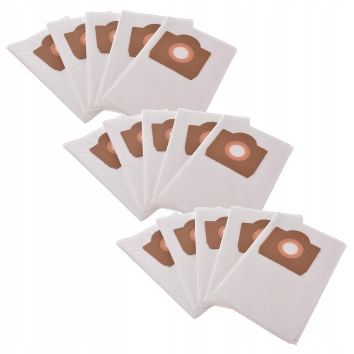 Set 15 saci de aspirator Techkar, compatibili cu Protool VCP 260 VCP 300, 60x30cm, material sintetic