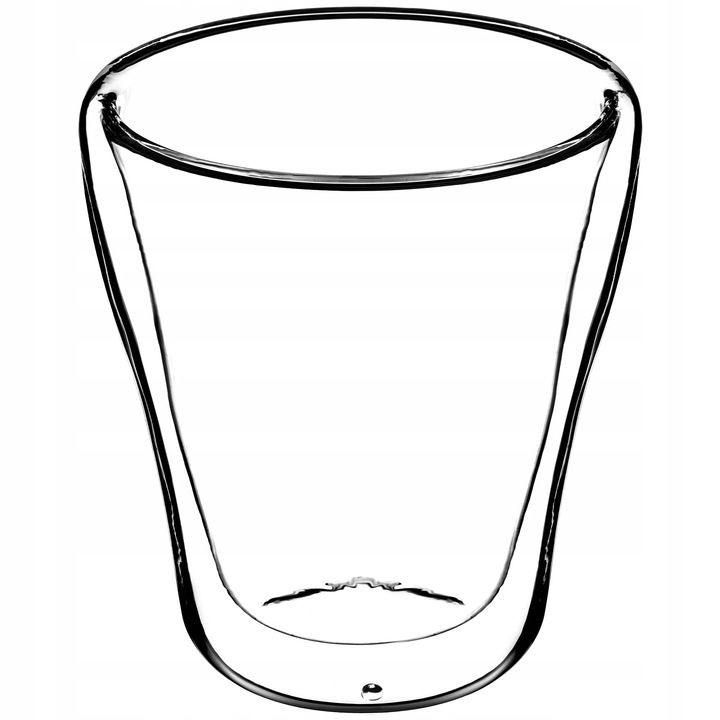 Set de pahare, Pahare termice pentru bauturi, Cu pereti dubli, Izolate, Pentru bauturi calde si reci, Set 4 bucati