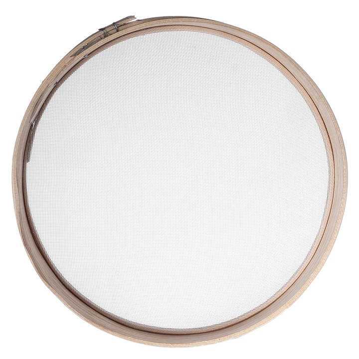 Sita pentru faina, din lemn, Ø 23 cm, rotunda, certificat FCM