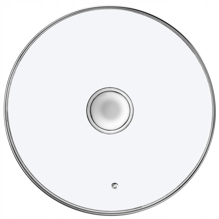 Capac din sticla rezistenta la caldura, pentru oala si tigaie, 26 cm, certificat CE/EU